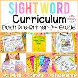Dolch Sight Word List Practice Activities & Word Work Pre-