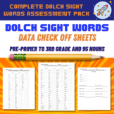 Dolch Sight Words Flash Cards and Assessment BUNDLE