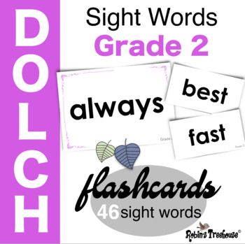 Preview of Dolch Sight Words | Grade 2 Flashcards | Word Activities for Grade 2