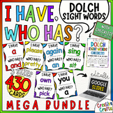 Dolch Editable Sight Words Games I Have Who Has? BUNDLE - 