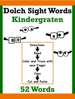 dolch sight words kindergarten pdf