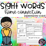 Sight Words (Kindergarten Words) Home Connection Practice