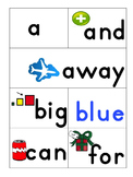 Dolch Sight Words Pre-Primer with Pictures