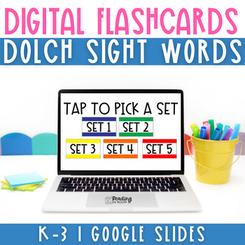 Preview of Dolch Sight Words (Pre-Primer-3rd Grade): Digital Flashcards