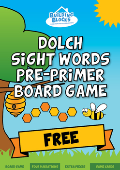 Preview of Dolch Sight Words Pre-Primer Board Games