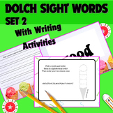 Kinder 1st Grade Dolch Sight Words Flash Cards |Writing Ac