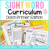 Kindergarten Sight Words Practice Activities, Worksheets, 