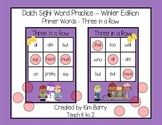 Dolch Sight Words Primer - Three in a Row - Winter Edition