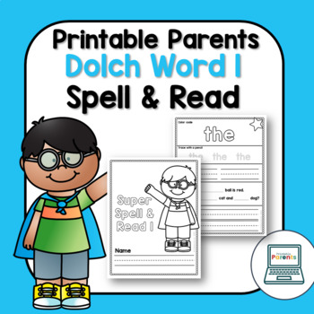 Preview of Dolch Sight Words - Read and Spell Worksheets, Spelling Test, Spelling List