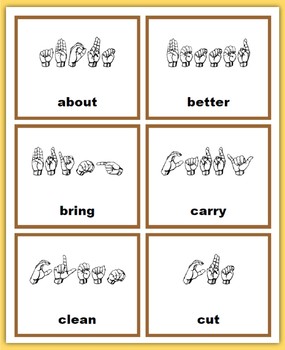 sign language phrases printable worksheets