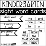 Dolch Sight Words Typing Practice for Center Activities and more