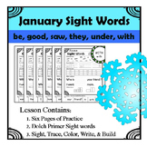 Winter Sight Words Worksheet