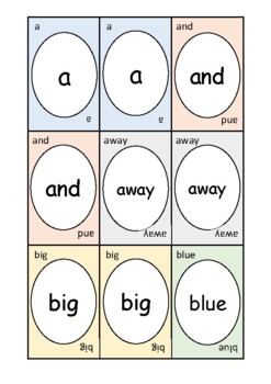 Dolch Sight words Go Fish cards (Pre-K) by Brittany Russell | TPT