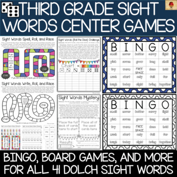 3rd grade sight words games