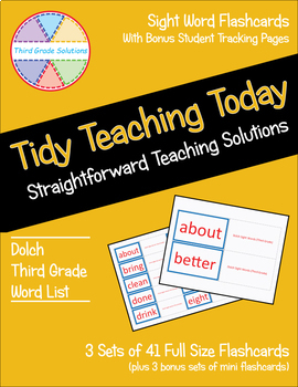 Preview of Dolch Third Grade Sight Words: Flash Cards