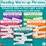 Build Reading Strength & Sight Word Fluency Phrases Pre Pr