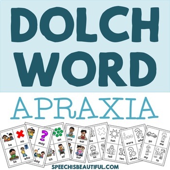 Preview of Dolch Words List - Apraxia of Speech Printable Cards