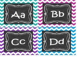 Dolch Word Cards Chevron Background