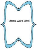 Dolch Word Checklists