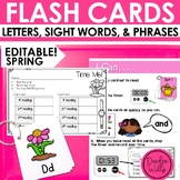 Word Reading Fluency Flash Cards, Alphabet Cards, & Senten
