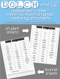 Dolch Word Data Sheets/ Sight Words/ Progress Monitoring S