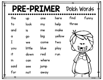 Dolch Word Lists FREEBIE by 3 Little Readers | TpT