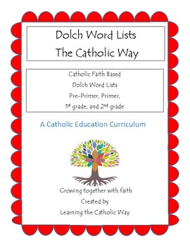 Preview of Dolch Word Lists The Catholic Way