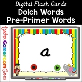 Dolch Words Pre-Primer Circus Themed Flash Card Set