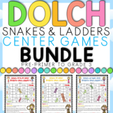 Dolch Words Snakes and Ladders Games BUNDLE: All 5 sets
