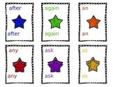 Dolch sight words game cards Grade 1