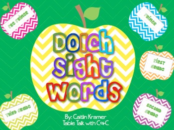 Preview of Dolch Sight Words Slide Show Assessment