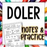Doler Guided Notes and Worksheets Spanish