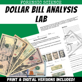 Dollar Bill Analysis Exploratory Lab Activity (Counterfeit Unit)
