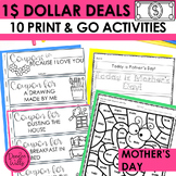 Dollar Deal Mothers Day Coupon Book, Coloring Pages, Card 