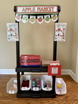 Dollar Deal: Apple Market Dramatic Play {Made Simply for Small Spaces}