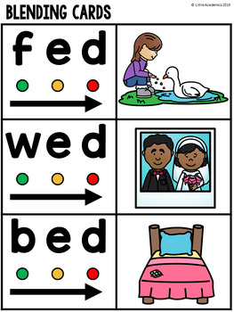 cvc activities kindergarten cvc blending cards by little academics