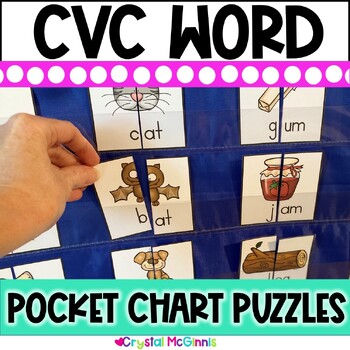 Dollar Deal | CVC Word Pocket Chart Puzzles | CVC Word Activity ...