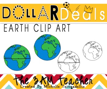 Preview of Dollar Deal Clip Art: Earth and Equator
