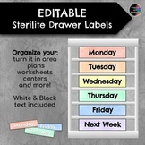 Dollar Deal - EDITABLE - Sterilite 3-Drawer Labels - Rainbow