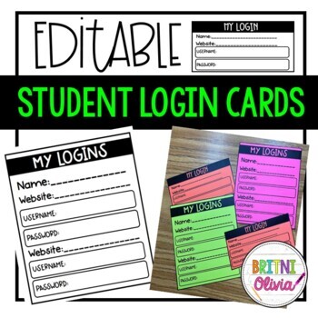 Google Classroom Login Cards - Freebie! - Trending Tech in Tennessee