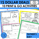 Dollar Deal Father's Day Questionnaire, Coloring Pages and