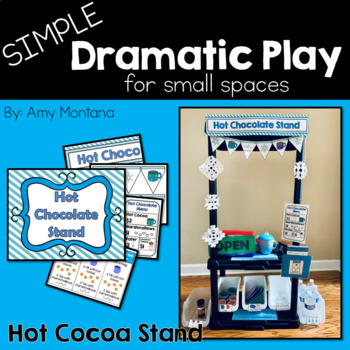 Preview of Dollar Deal: Hot Cocoa Stand Dramatic Play {Made Simply for Small Spaces}