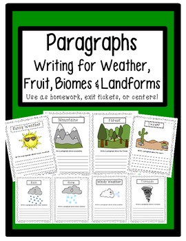 Preview of Paragraph Science Writing for Homework, Centers, & More