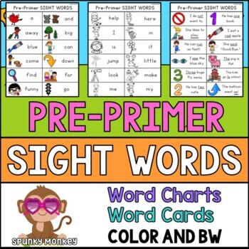 Preview of Dollar Deal : SIGHT WORDS - Word Lists | Sentences | Flashcards - PRE-PRIMER