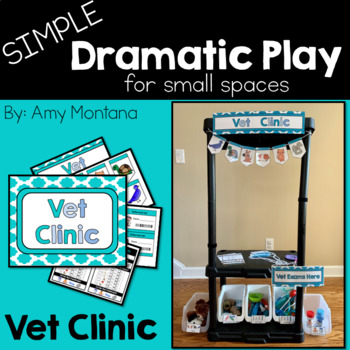 Preview of Dollar Deal: Vet Clinic Dramatic Play {Made Simply for Small Spaces}