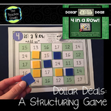 Number Sense and Structuring Game: "4 in a Row" Adding on 