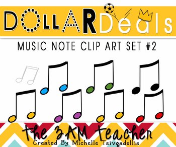 Preview of Dollar Deals: 8 Octave Music Notes