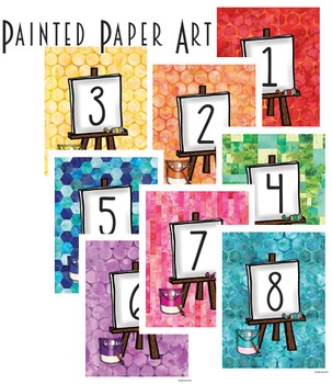 Preview of Dollar Deals: Art Inspired Table Number Prints