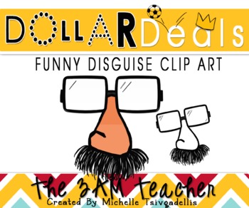 Preview of Dollar Deals Clip Art: Funny Disguise
