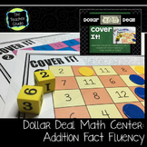Addition Fact Fluency Game: Dollar Deals:  "Cover It"